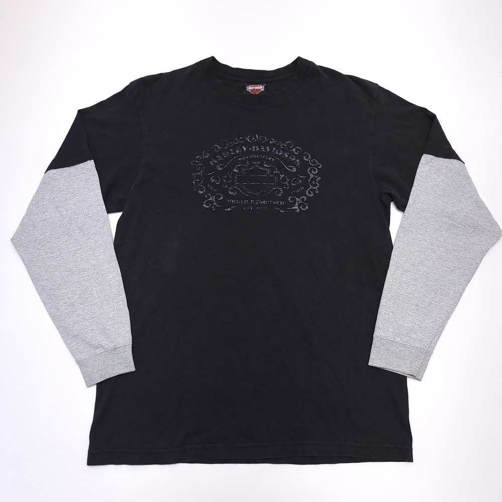 Harley Davidson Anchorage Alaska Shirt Mens L 2004‎ Y2K